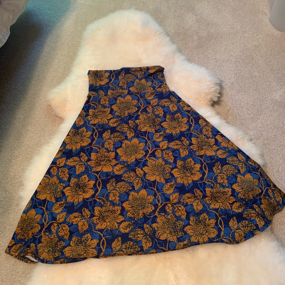 Lularoe A-line Azure floral skirt size xs